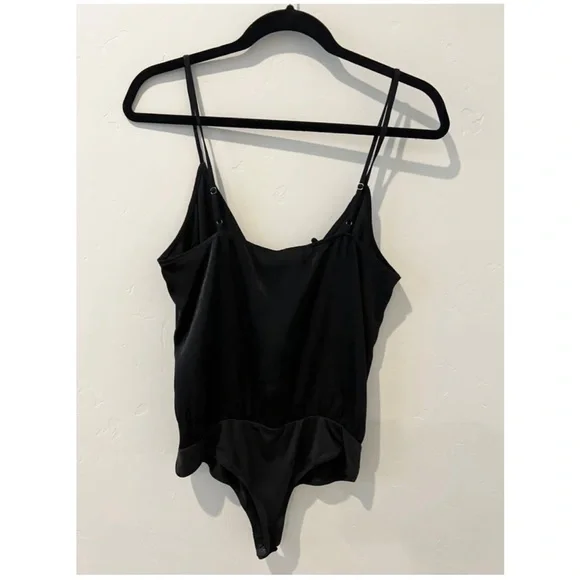 L' Academie Black Milkyway Bodysuit sz Small NEW w/tags - Picture 4 of 4